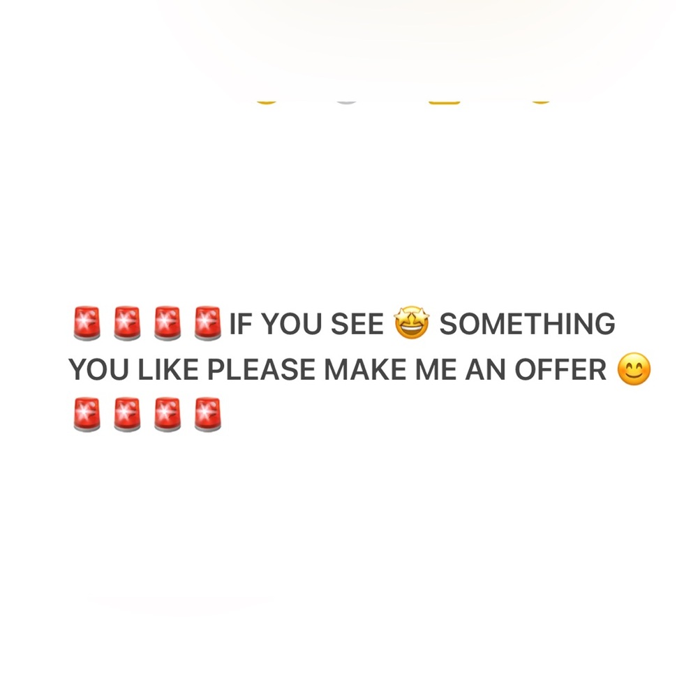 IF YOU SEE SOMETHING YOU LIKE PLEASE MAKE AN OFFER
